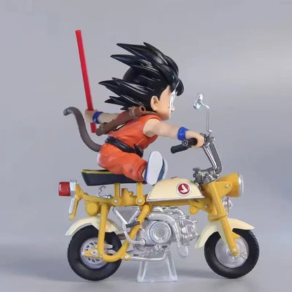 13cm Dragon Ball Z Anime Figures Figurine Locomotive Series Pvc Statue Collectible Motorcycle Roshi Goku Model Decor Toys-EXPROTAS