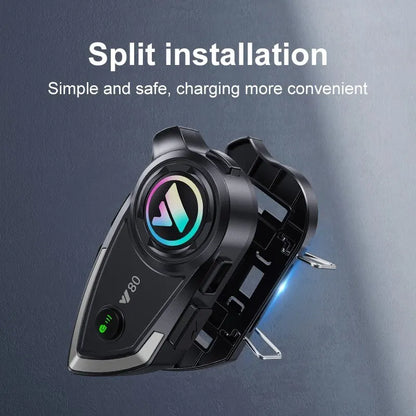 Y80 Motorcycle Helmet Bluetooth Headset BT5.3 Waterproof GPS Music Hands-Free