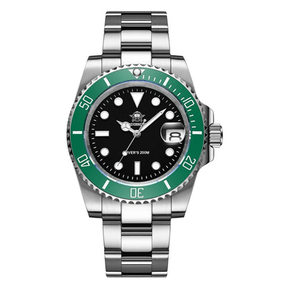 Addiesdive Stainless Steel Watch Men Luxury Quartz Waterproof Business Leisure