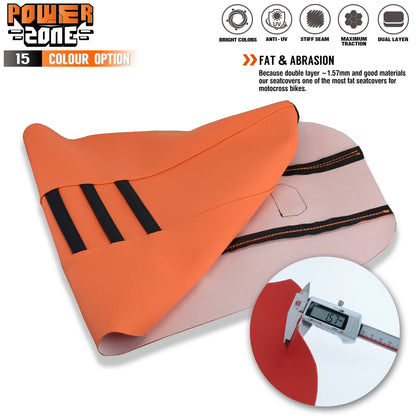 Waterproof Anti-Slip Ribbed Gripper Seat Cover by Powerzone for SXF EXC KXF CRF