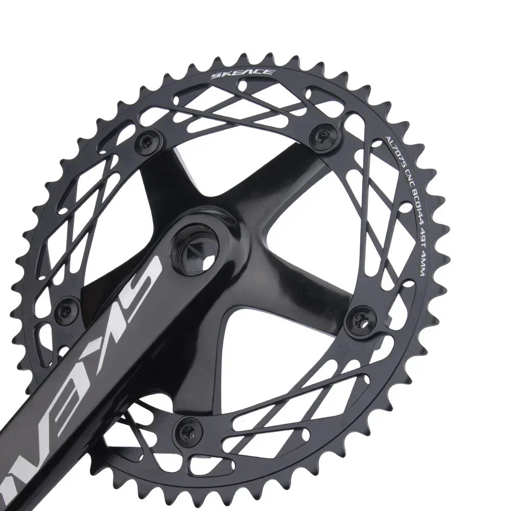 SKEACE 144BCD Track Crankset 165mm Square Taper Single Speed 48/49T - EXPROTAS