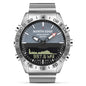 Men Dive Sports Digital watch Mens Watches Military Army Luxury Full Steel Business Waterproof 200m Altimeter Compass NORTH EDGE-EXPROTAS