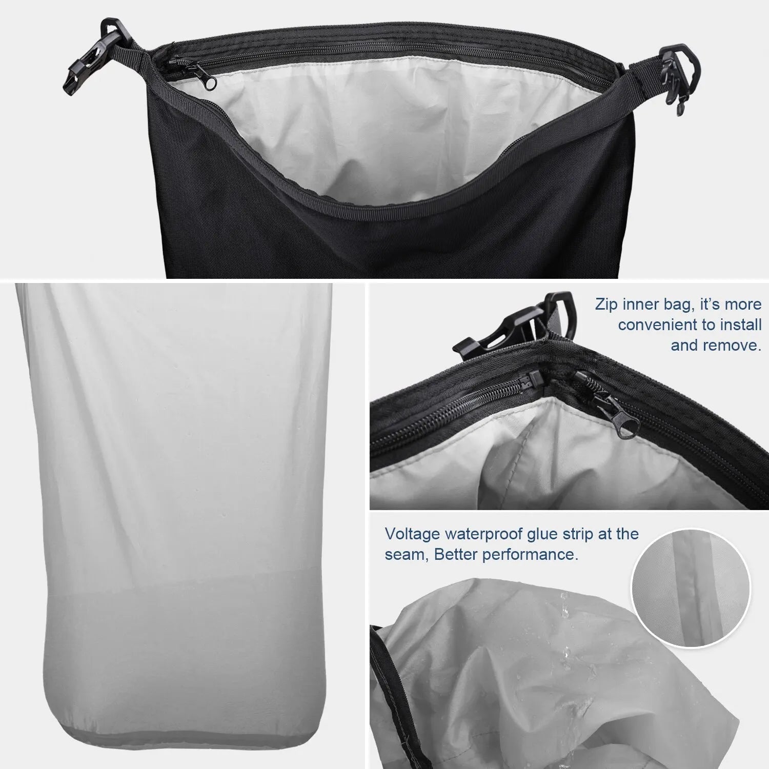 Rhinowalk Motorcycle Rear Seat Bag 10L Or 20L Or 30L Waterproof Saddle Side Bag Luggage Pack MultiFunction Shoulder Bag Backpack-EXPROTAS