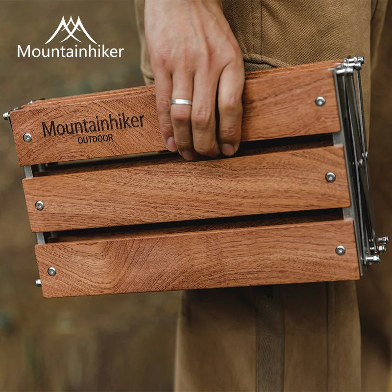 MOUNTAINHIKER Outdoor Camping Rack Portable Three-tier Rack Easy To Carry Foldable Picnic Camping Barbecue Folding Table-EXPROTAS