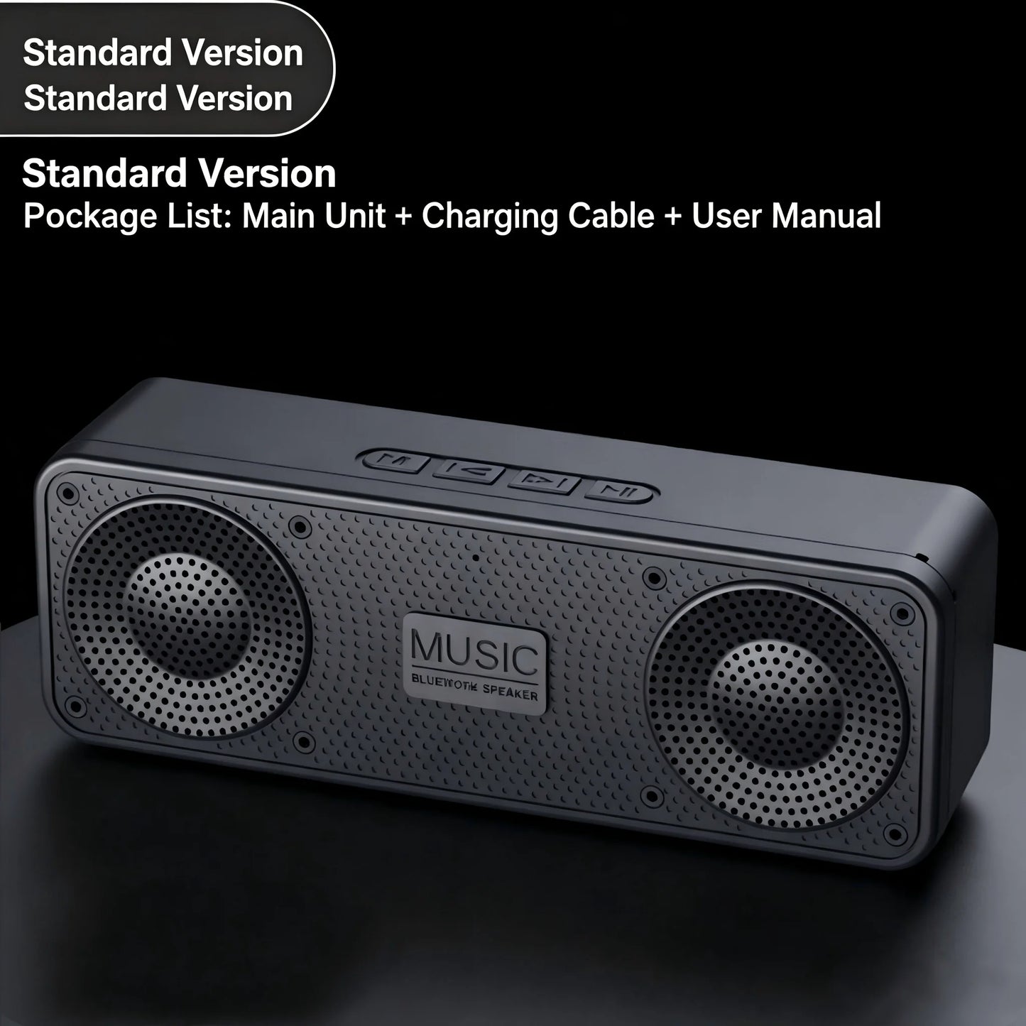 EXPROTAS Bluetooth Speaker Portable Subwoofer Wireless Outdoor FM Stereo