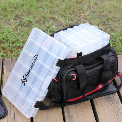 Sougayilang 1/2/4pcs 3600/3700 Plastic Fishing Tackle Box, Portable Bait Storage