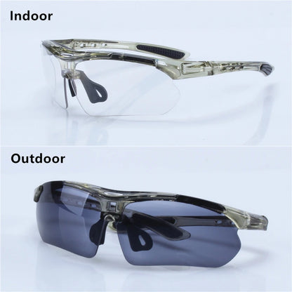 Photochromic Cycling Sunglasses Auto-Tint MTB Road Bike Eyewear Men Women Goggles