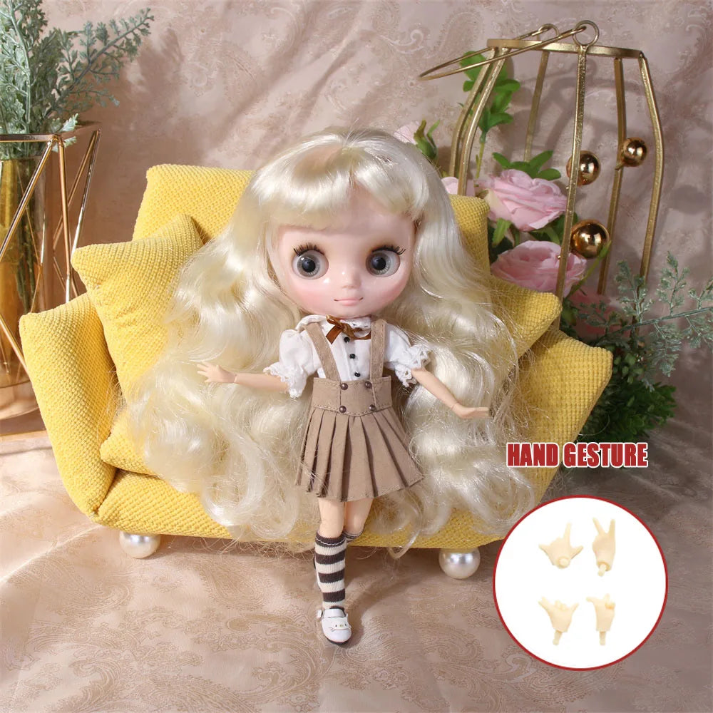 Icy Dbs Blyth Doll 20CM Joint Body Nude DIY Clothes Shoes for Girls