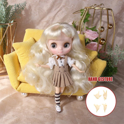 Icy Dbs Blyth Doll 20CM Joint Body Nude DIY Clothes Shoes for Girls