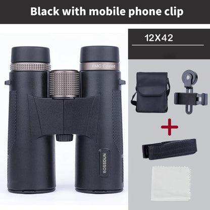 12x42 Ed Lens Binoculars Waterproof HD Prism for Hunting Travel Outdoor