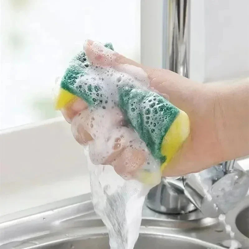 Sponge Kitchen Brush Double-Sided Highly Absorbent Rust Cleaning Tool