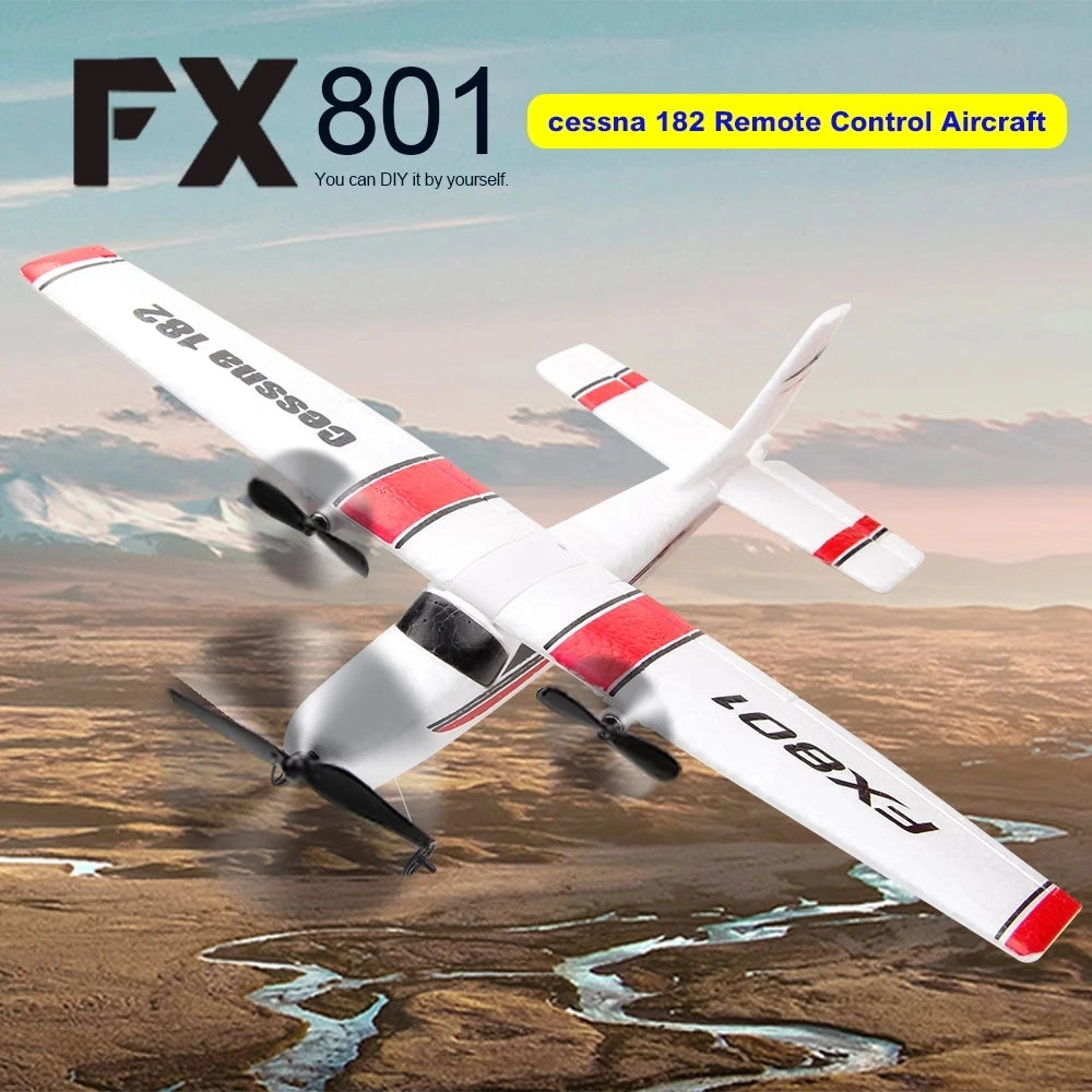 FX801 RC Plane EPP Foam 2.4G 2CH RTF Remote Control Wingspan Aircraft Fixed Wingspan Airplane Toys Gifts for Children Kids-EXPROTAS