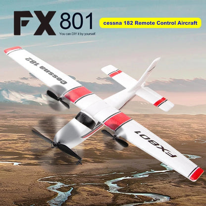 FX801 RC Plane EPP Foam 2.4G 2CH RTF Remote Control Wingspan Aircraft Fixed Wingspan Airplane Toys Gifts for Children Kids-EXPROTAS