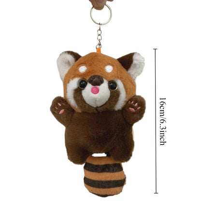 Cute Red Panda Plush Shoulder Bag Women Travel Backpack Crossbody