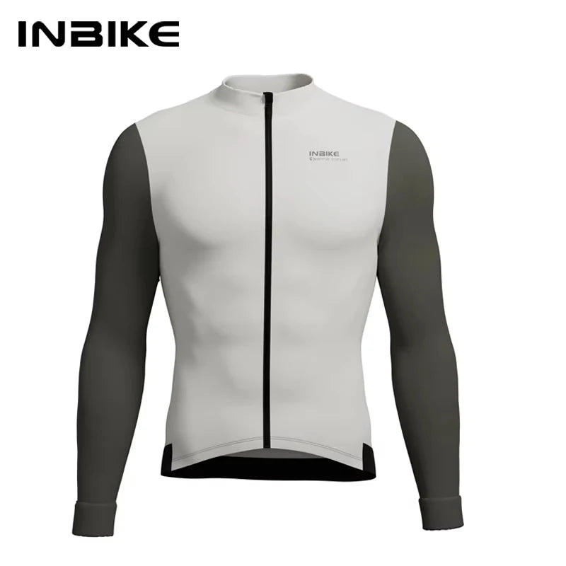 INBIKE Mens Winter Cycling Jersey Bib Tights Set Fleece Road Bike Pockets