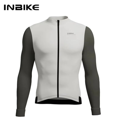 INBIKE Mens Winter Cycling Jersey Bib Tights Set Fleece Road Bike Pockets