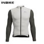 INBIKE Mens Winter Cycling Jersey Bib Tights Set Fleece Road Bike Pockets