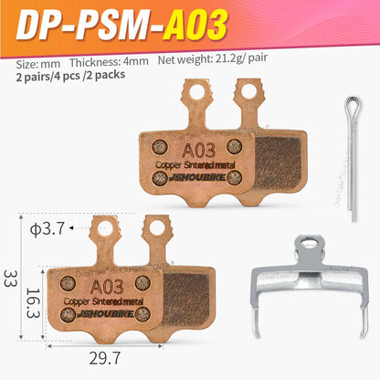 SRAM E1-E9 XX XO DB1 DB3 DB5 NUTT Sintered Metal Brake Pads JSHOUBIKE