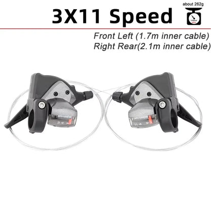 MicroNEW MTB Shifter Lever 3x7 3x8 3x9 3x10 3x11 Speed Front Rear Trigger Shift