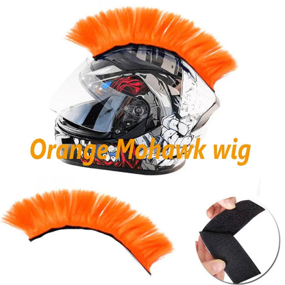 Creative Personality Motorcycle Electric Helmet Decoration Mohawk Wig Hair Motorbike Helmet Accessories Stickers Cosplay Styling-EXPROTAS