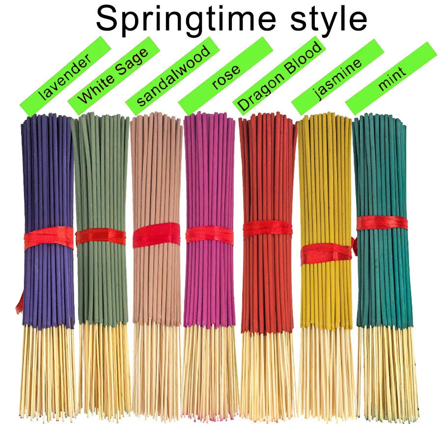 140 Incense Sticks Set with 20 Sticks Each - Rose, Lavender, Sandalwood