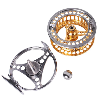 Fly Fishing Reel Large Arbor 2+1BB CNC Aluminium Body Spool Sougayilang