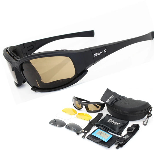 Daisy X7 Military Polarized Sunglasses Bulletproof Airsoft Shooting Goggles