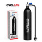 CYCLAMI Aluminum Alloy 1.2L MTB Road Inflator Tyre Air bottle Tire Booster With Valve Gas Cylinder For Bike Vacuum Tubeless Tire-EXPROTAS