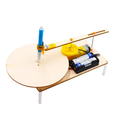 Kids Model Automatic Drawing Robot STEM Electric Plotter Science Kit