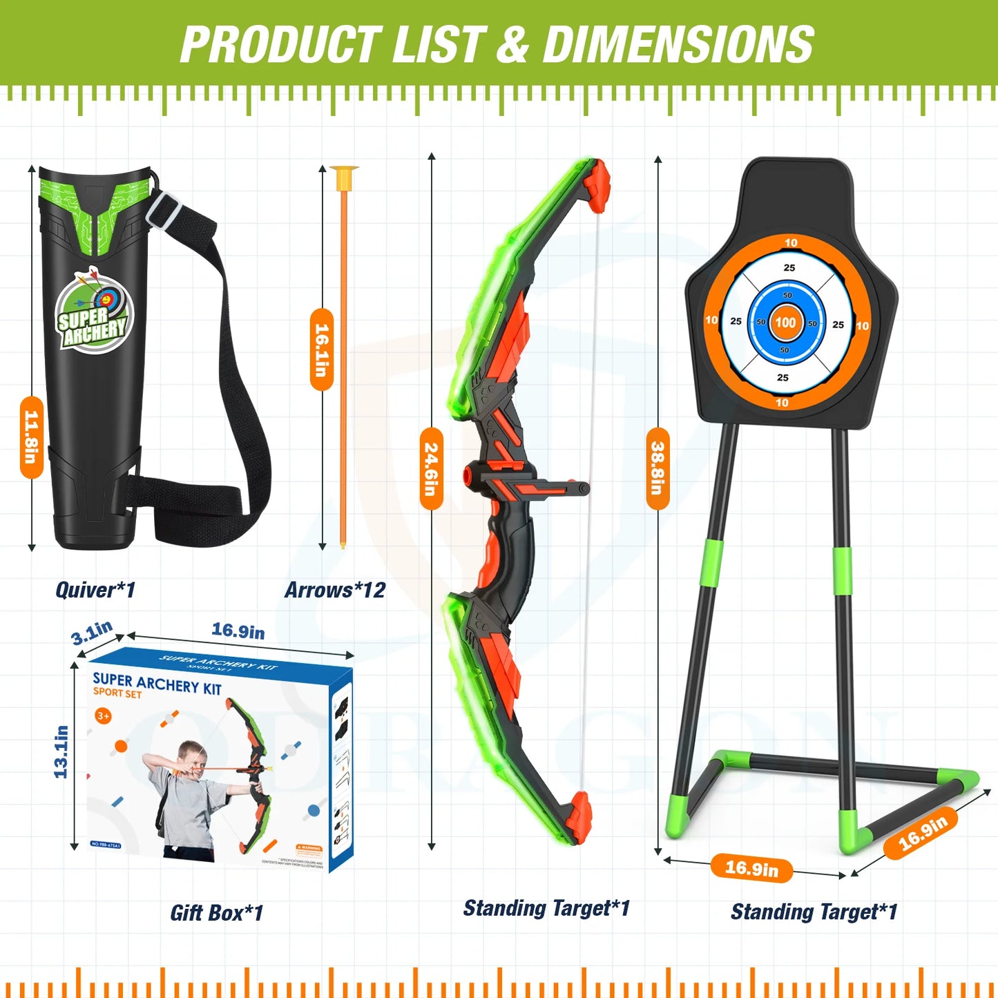 Bow And Arrows For Children Kids Archery Bow Practice Recurve Bow Outdoor Sports Game Hunting Shooting Toy Boys Gift Bow Kit Set-EXPROTAS