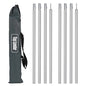 2M Adjustable Tarp Poles Aluminum Tent Awning Camping Canopy Support Rods