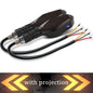 2PCS LED Turn Signal Lamp Motorcycle Flowing Indicator Light Amber