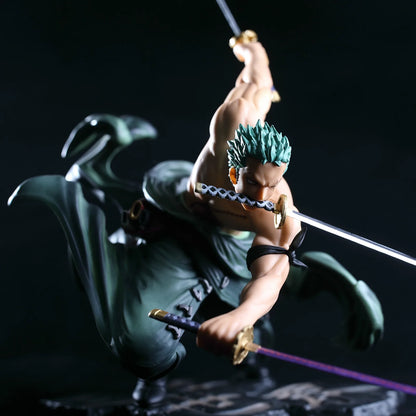 New One Piece 10cm Anime Figure  Roronoa Zoro Three-Blade  Sa-maximum  Manga Anime Statue Action Figure Collection Model Kid Toy-EXPROTAS