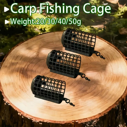 Iron Carp Bait Basket Set Detachable Bottom Dispenser Controlled Release Feeder