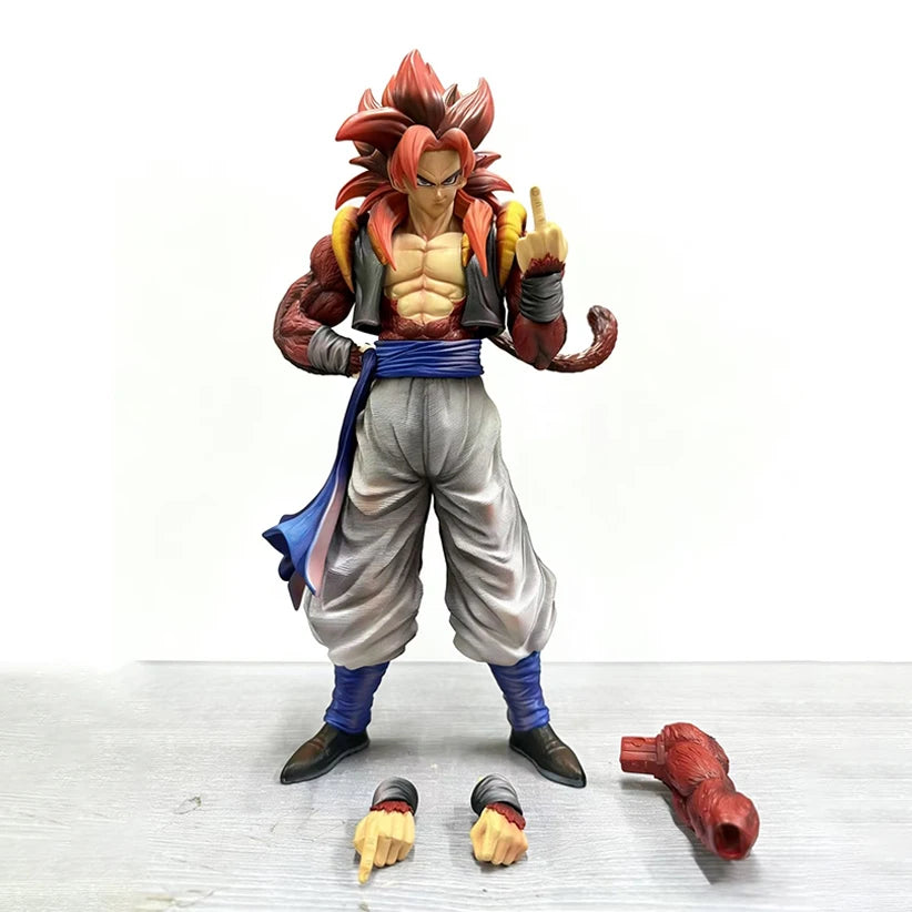 Dragon Ball SSJ4 Gogeta Figure Replaceable Hands Arms PVC Action Statue Toy