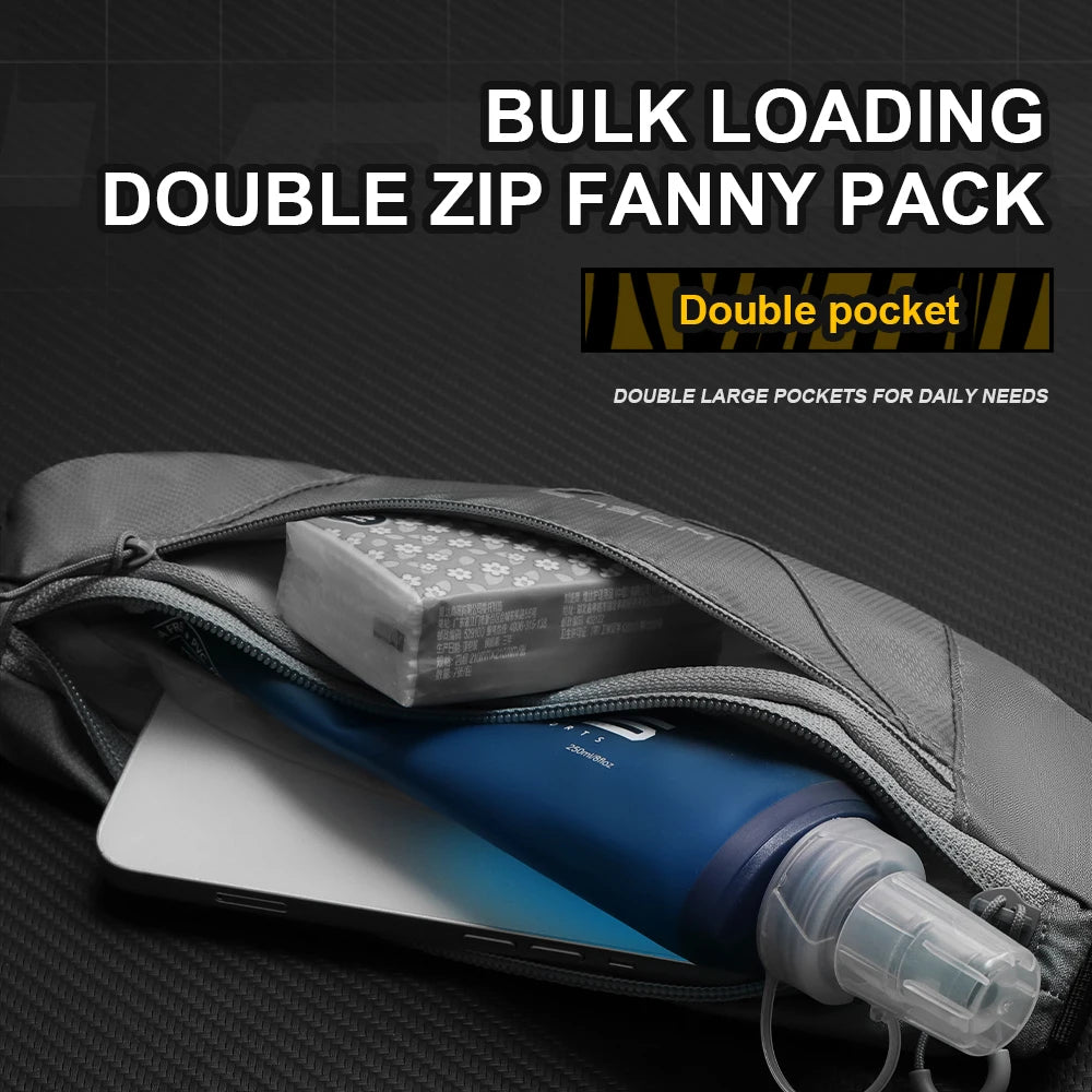 Waterproof Running Waist Bag for Men Women Marathon Sport Belt Pack