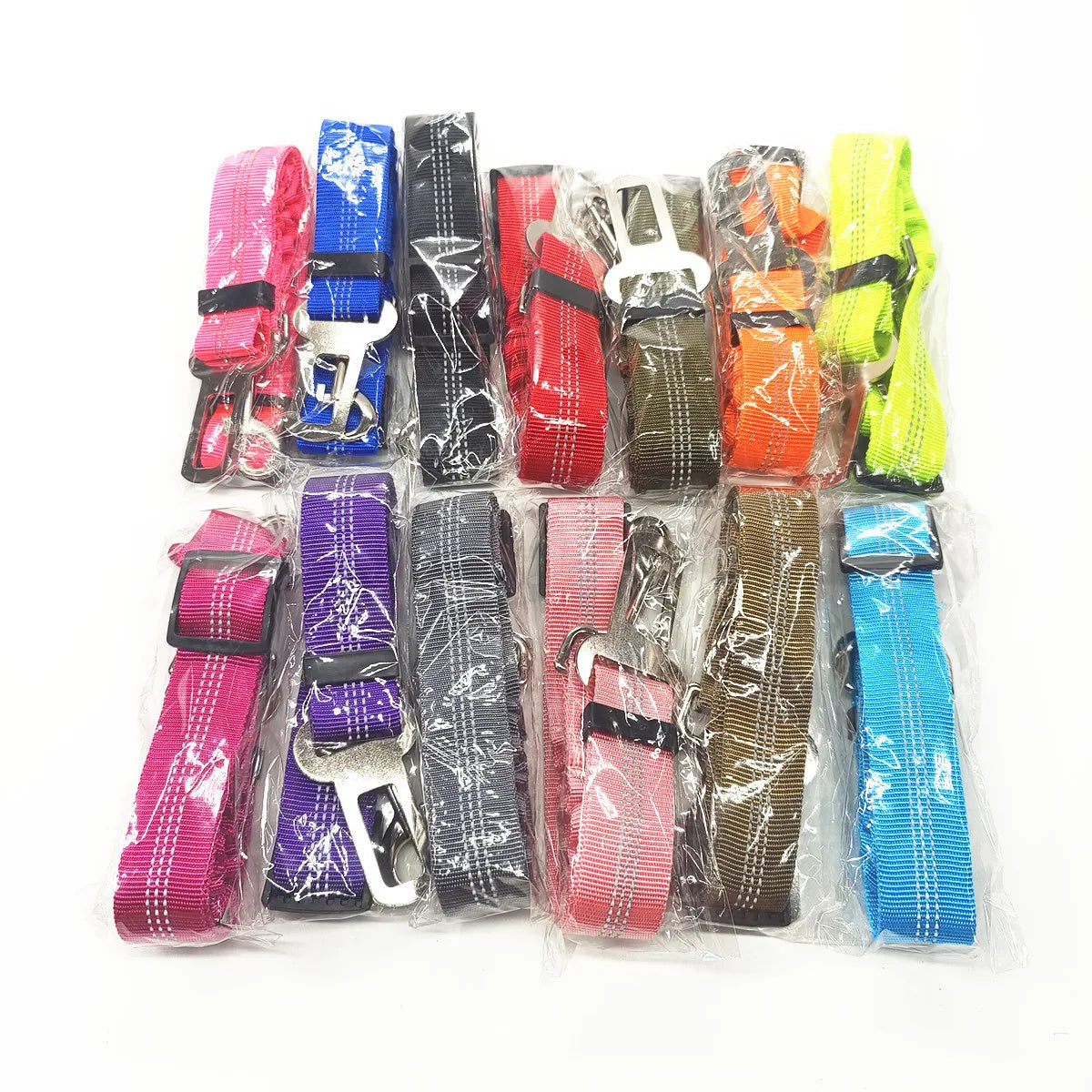 Adjustable Dog Car Seat Belt Harness Travel Safety Elastic Restraint Strap