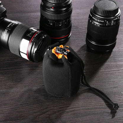 Camera Lens Pouch Bag Neoprene Waterproof Soft Case For Canon Sony DSLR Lenses
