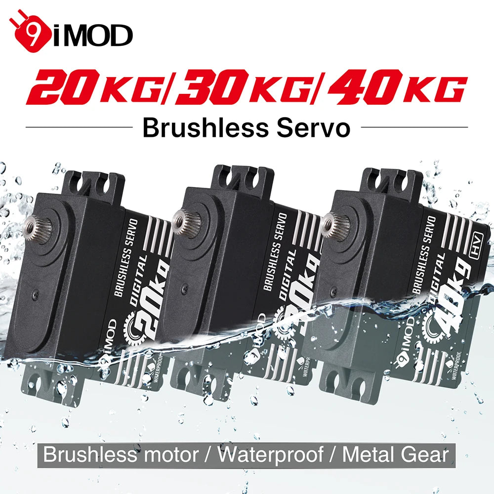 Aluminum Alloy Case 40KG Brushless Digital Servo for 1/8 1/10 RC Car