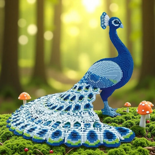 Blue Peacock Building Blocks 5684Pcs DIY Gifts for Christmas & Parties