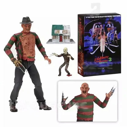 NECA Freddy Krueger Action Figure Collectible Model Toy Halloween Christina Horror Decoration Gift Move Figure-EXPROTAS