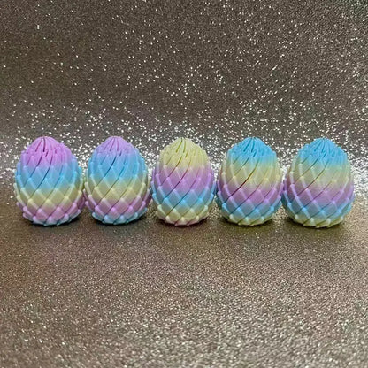 3D Printed Dragon Egg Stress Relief Fidget Desk Ornament Deformable Twist