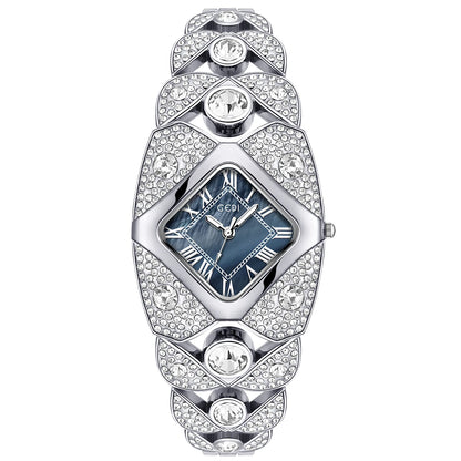 Women’s Luxury Diamond Bracelet Watch 2025 Fashion Waterproof Quartz Wristwatch Gift