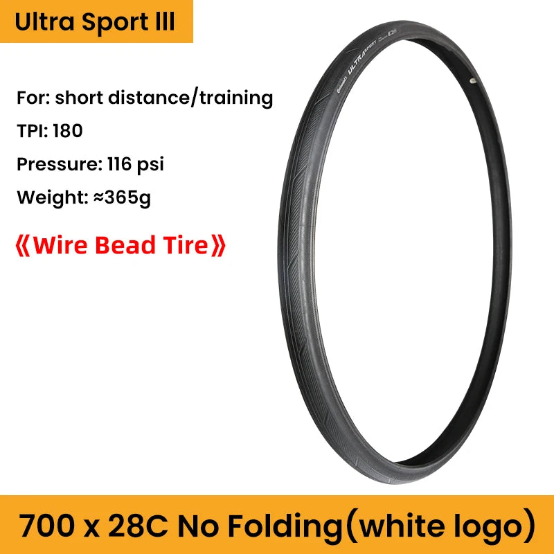 700x25C 28C 32C Continental Road Tyre Ultra Sport III Grand Sport Race