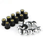 10Pcs Rubber Well Nuts M5 Metric Bolts for Motorcycle Windscreen Fairing
