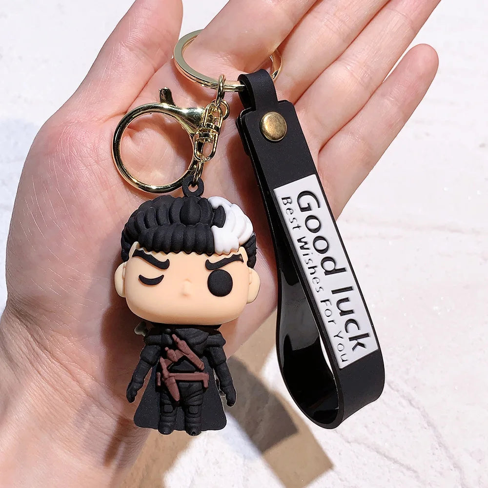 Amine Berserk Keychain Guts Berserk Figure Griffith Action Figure Model Cartoon Bag Doll Pendant Toys Gift-EXPROTAS