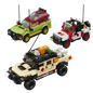 3-in-1 Dinosaur Adventure Off-Road Vehicle Building Blocks 1632pcs Jurassic Toy Gift