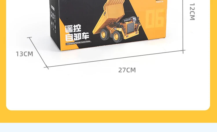 RC Excavator Dumper Car 2.4G Remote Control Engineering Vehicle Crawler Truck Bulldozer Toys for Boys Kids Christmas Gifts-EXPROTAS