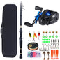 1.8-2.4m Telescopic Rod Reel Set Sougayilang 7.2:1 Freshwater Fishing Kit