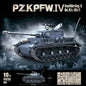 WW2 German Tiger I Tank Building Blocks Military Toy Set for Kids